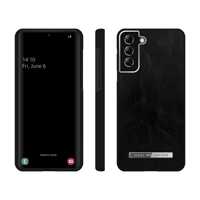 Samsung S21+ iDeal Of Sweden nugarėlė Glossy Black - Silver