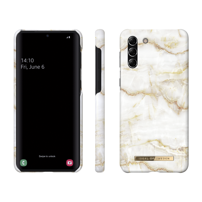 Samsung S21+ iDeal Of Sweden nugarėlė Golden Pearl Marble