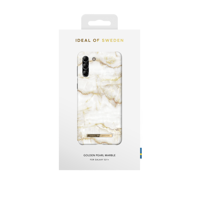 Samsung S21+ iDeal Of Sweden nugarėlė Golden Pearl Marble
