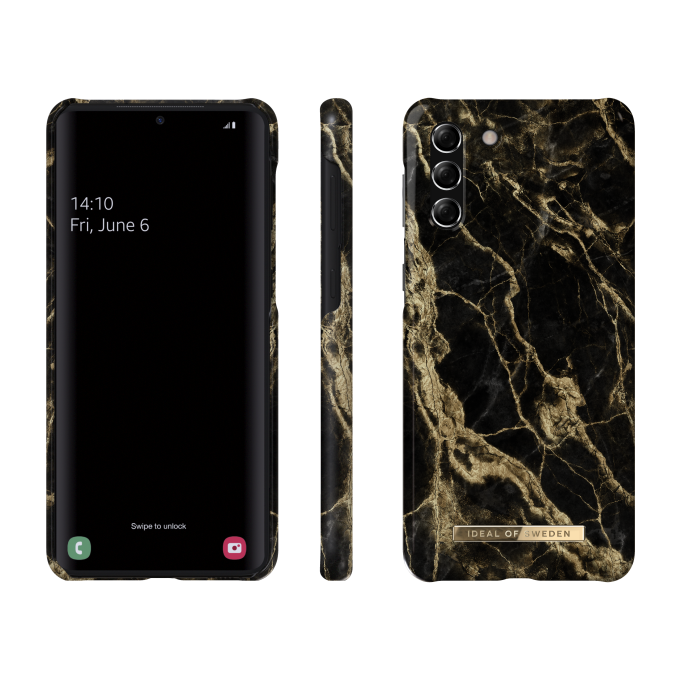 Samsung S21+ iDeal Of Sweden nugarėlė Golden Smoke Marble