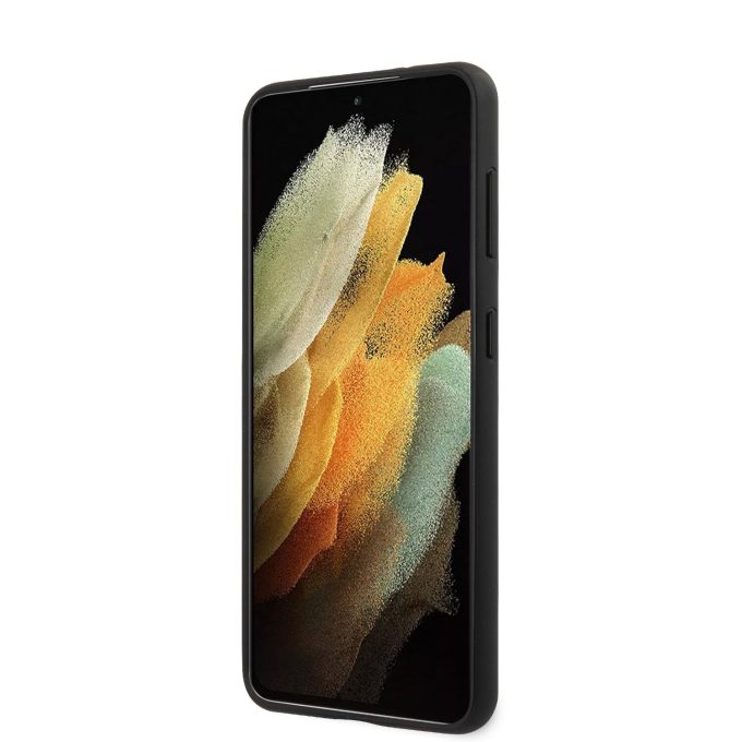 Samsung S21+ juoda KARL LAGERFELD nugarėlė KLHCS21MSAKICKCBK