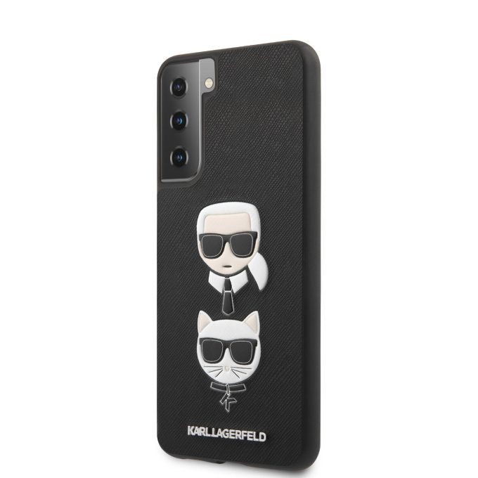 Samsung S21+ juoda KARL LAGERFELD nugarėlė KLHCS21MSAKICKCBK