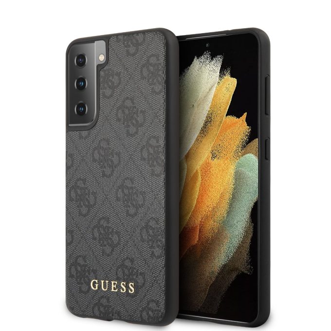 Samsung S21+ pilka GUESS nugarėlė GUHCS21MG4GFGR