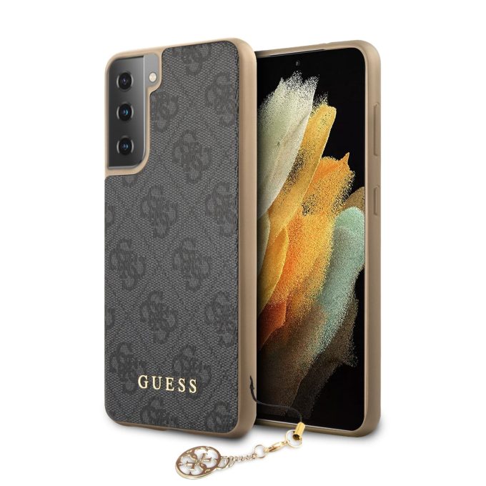 Samsung S21+ pilka GUESS nugarėlė GUHCS21MGF4GGR