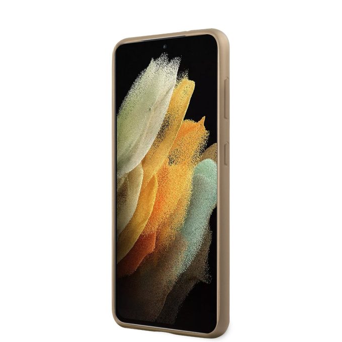 Samsung S21+ pilka GUESS nugarėlė GUHCS21MGF4GGR