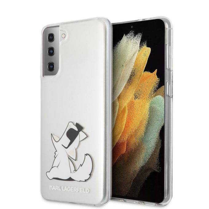 Samsung S21+ skaidri KARL LAGERFELD nugarėlė KLHCS21MCFNRC