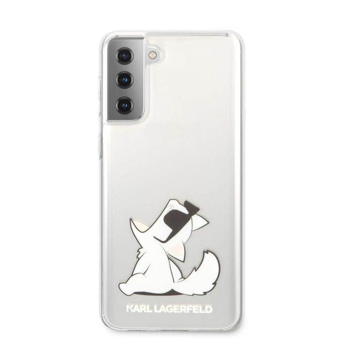 Samsung S21+ skaidri KARL LAGERFELD nugarėlė KLHCS21MCFNRC