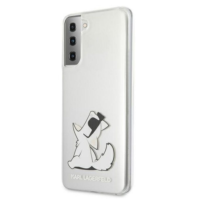 Samsung S21 skaidri KARL LAGERFELD nugarėlė KLHCS21SCKTR