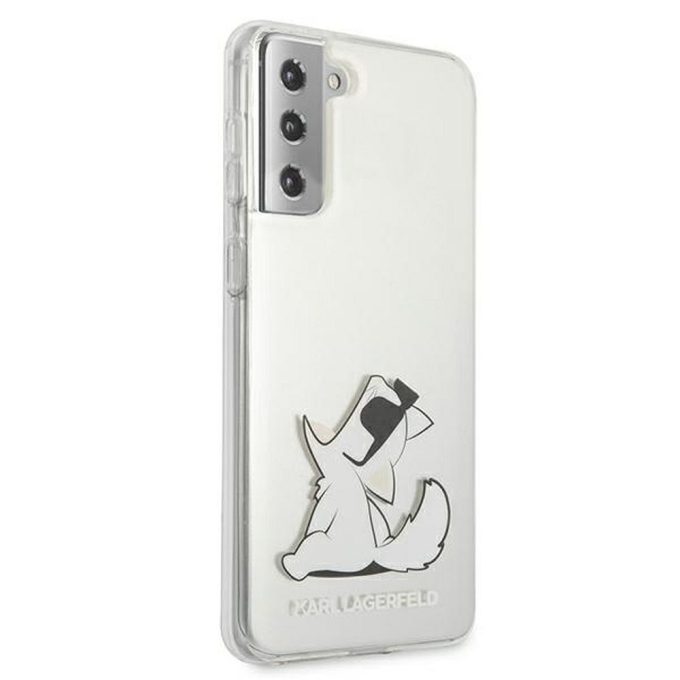 Samsung S21 skaidri KARL LAGERFELD nugarėlė KLHCS21SCKTR