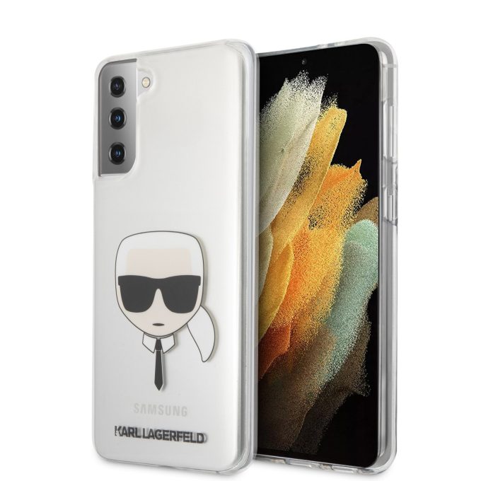 Samsung S21 skaidri KARL LAGERFELD nugarėlė KLHCS21SKTR