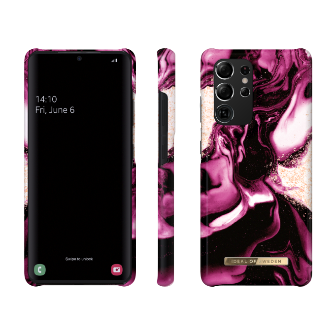 Samsung S21 ULTRA iDeal Of Sweden nugarėlė Golden Ruby