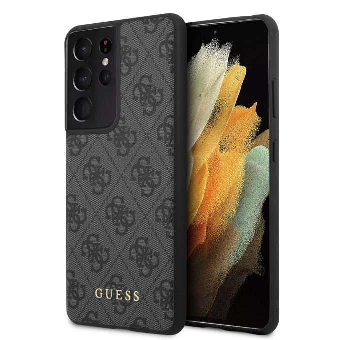 Samsung S21 ULTRA pilka GUESS nugarėlė GUHCS21LG4GFGR
