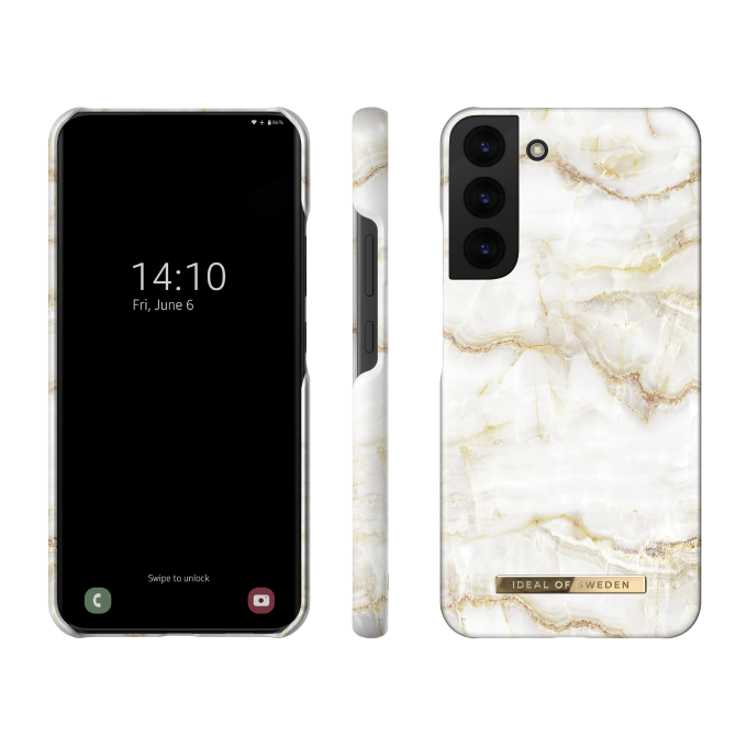 Samsung S22+ iDeal Of Sweden nugarėlė Golden Pearl Marble