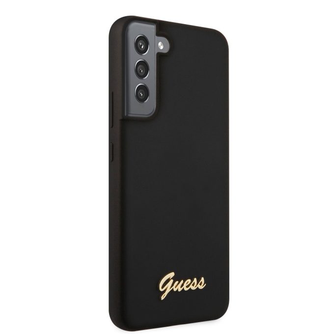 Samsung S22+ juoda GUESS nugarėlė GUHCS22MLSLMGBK