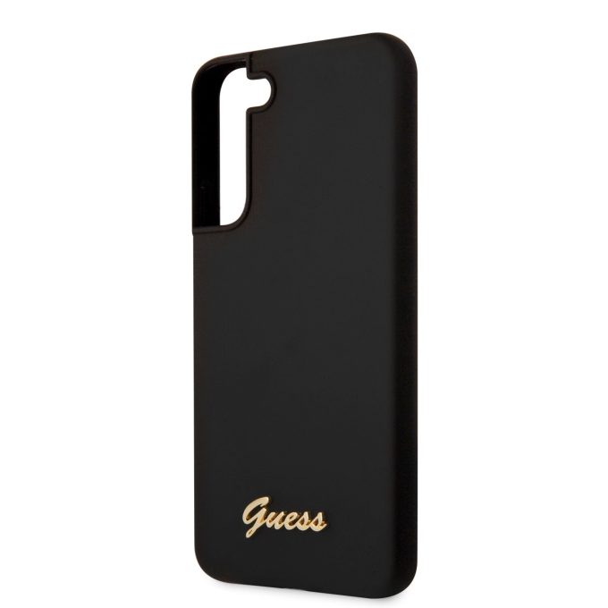 Samsung S22+ juoda GUESS nugarėlė GUHCS22MLSLMGBK