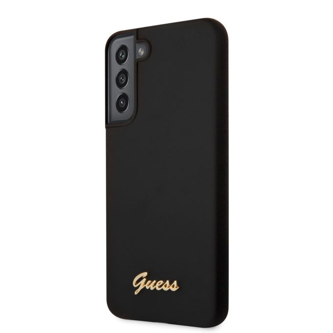 Samsung S22+ juoda GUESS nugarėlė GUHCS22MLSLMGBK