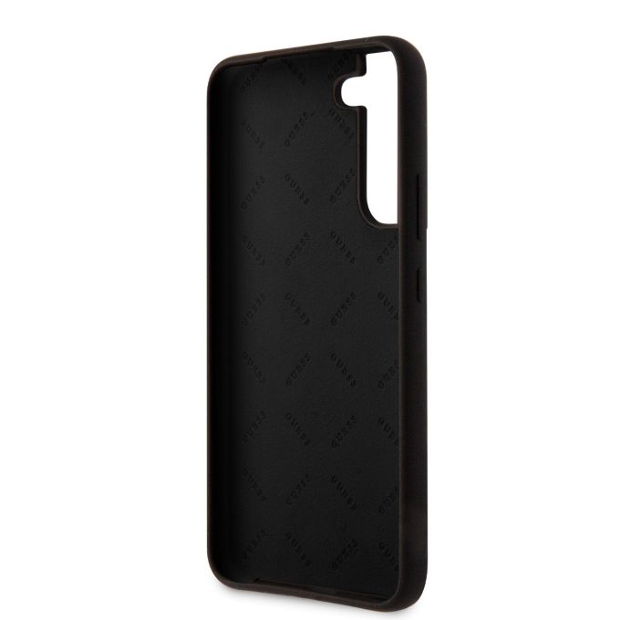 Samsung S22+ juoda GUESS nugarėlė GUHCS22MLSLMGBK