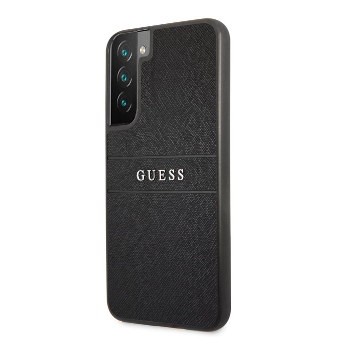Samsung S22+ juoda GUESS nugarėlė GUHCS22MPSASBBK