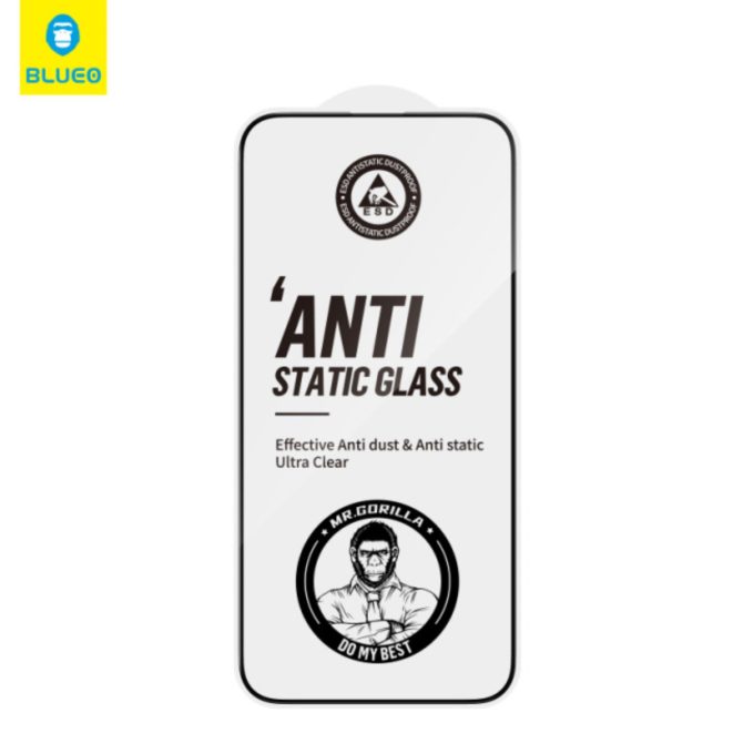 Samsung S22+ / S23+ black pilnas Mr. Monkey 5D stiklas