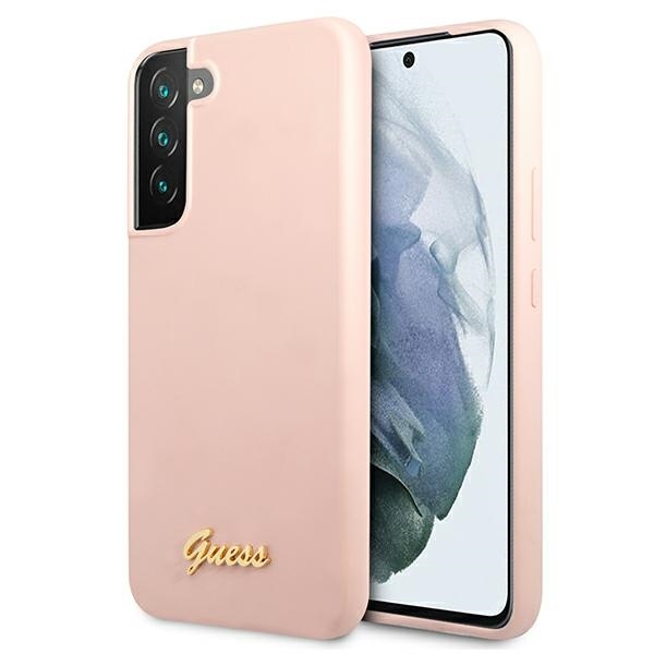 Samsung S22 šv. rožinė GUESS nugarėlė GUHCS22SLSLMGPP