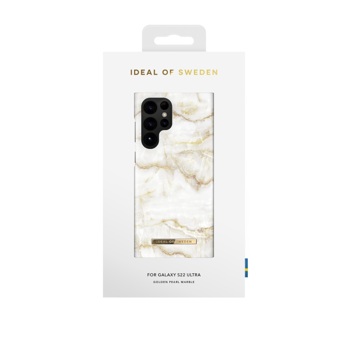 Samsung S22 ULTRA iDeal Of Sweden nugarėlė Golden Pearl Marble
