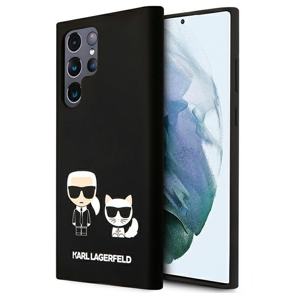 Samsung S22 ULTRA juoda KARL LAGERFELD nugarėlė KLHCS22LSSKCK