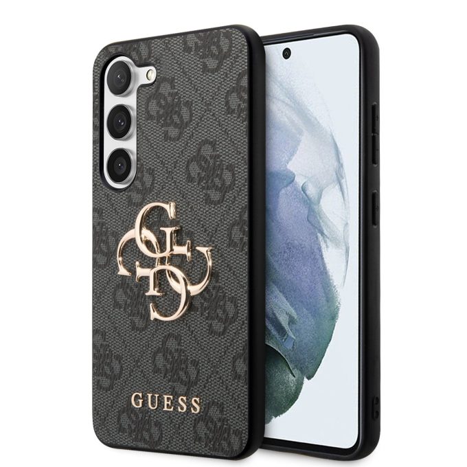 Samsung S23+ grey Metal Logo GUESS nugarėlė