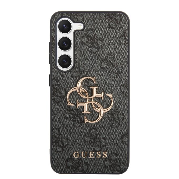 Samsung S23+ grey Metal Logo GUESS nugarėlė