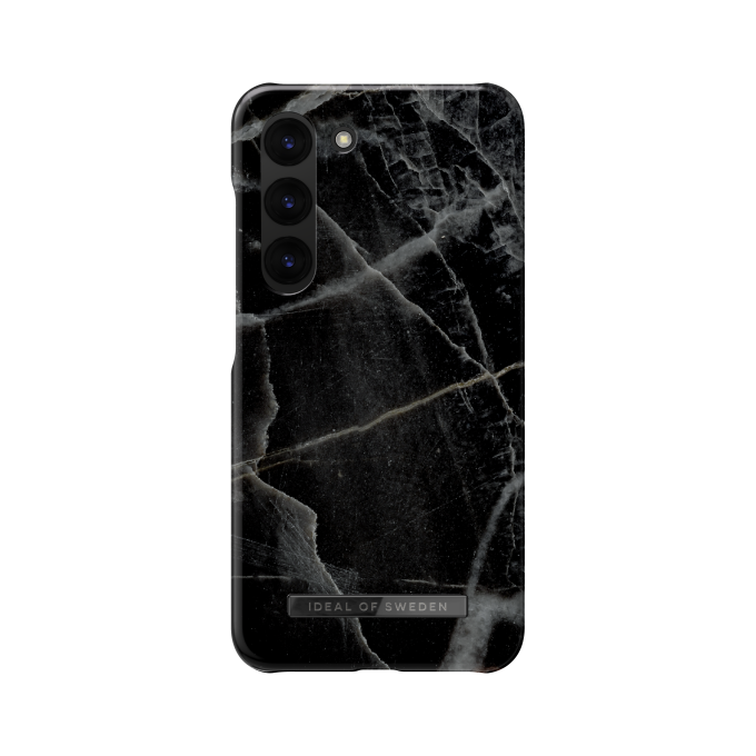 Samsung S23+ iDeal Of Sweden nugarėlė Black Thunder Marble