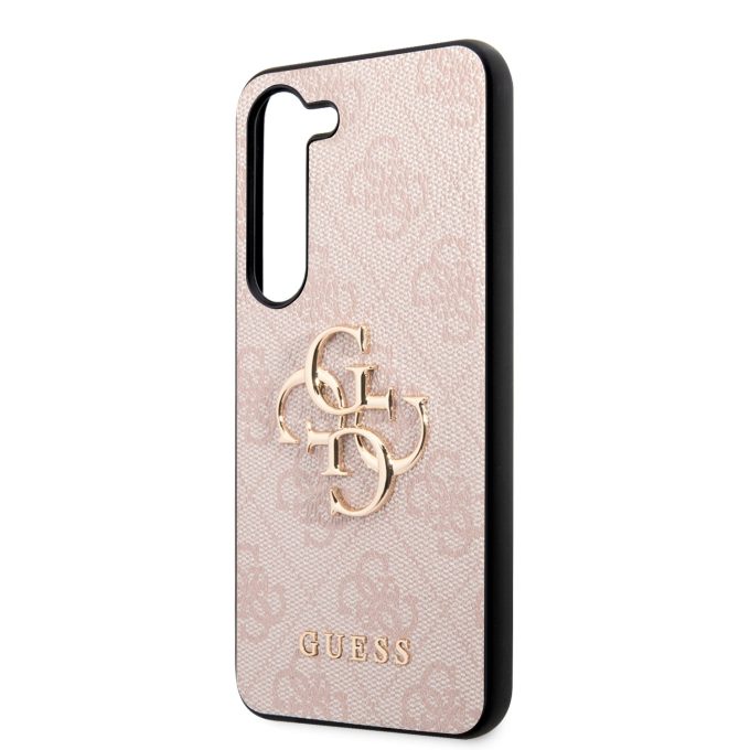 Samsung S23+ pink Metal Logo GUESS nugarėlė