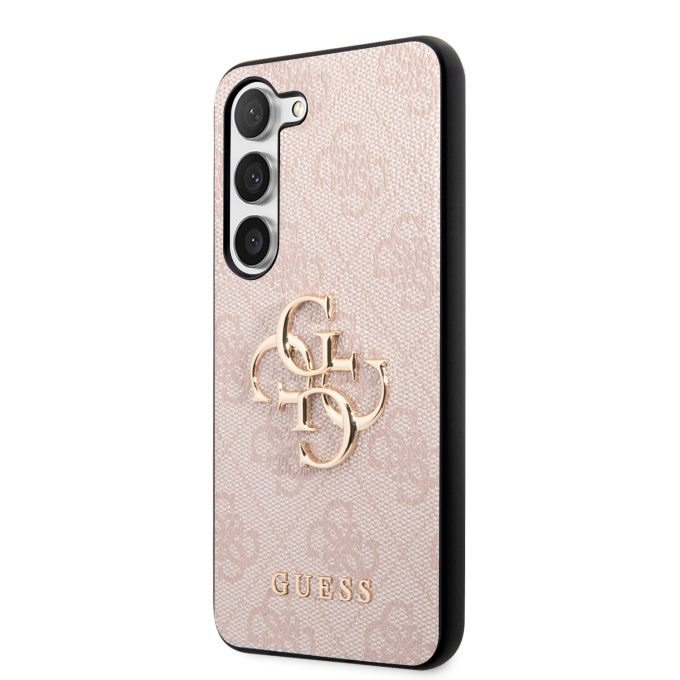 Samsung S23+ pink Metal Logo GUESS nugarėlė