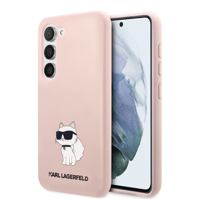 Samsung S23+ pink NFT Liquid Silicone KARL LAGERFELD nugarėlė
