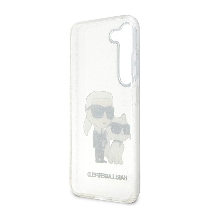 Samsung S23 transparent NFT IML Glitter KARL LAGERFELD nugarėlė