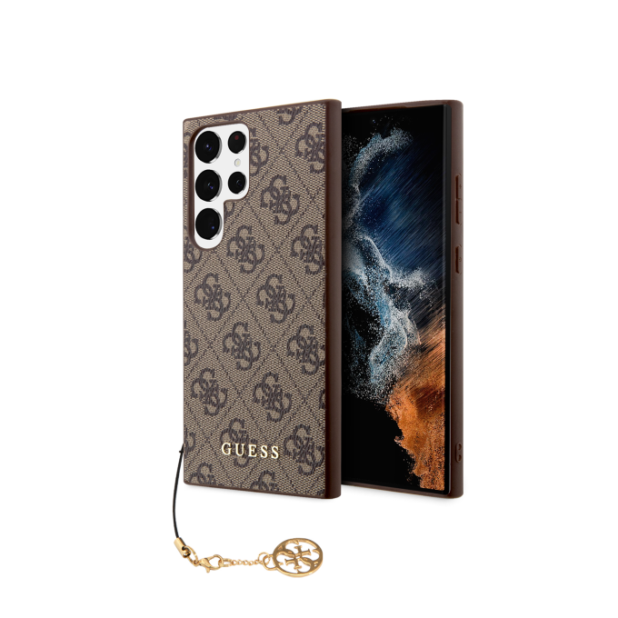 Samsung S23 ULTRA brown Charms GUESS nugarėlė