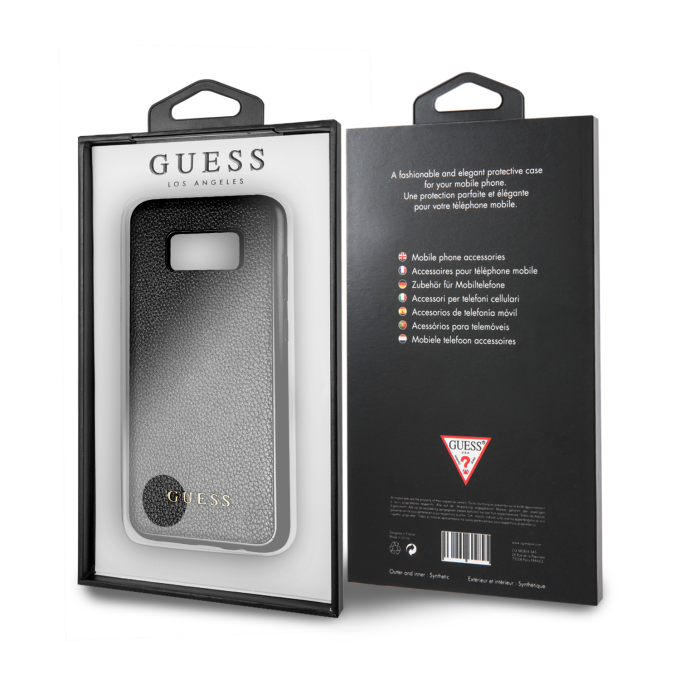 Samsung S8+ juoda GUESS nugarėlė GUHCS8LIGLBK
